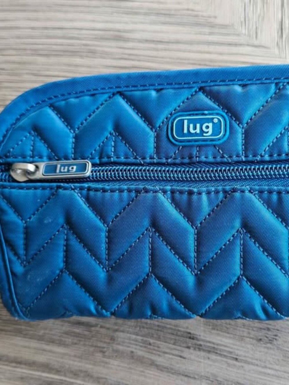 Teal Turquoise LUG Quilted Travel Wallet & Jewelry Organizer